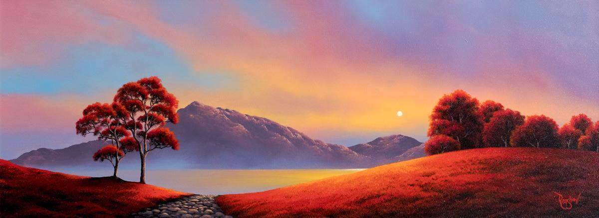 Scarlet Bay - SOLD by artist David Renshaw - Wyecliffe Galleries