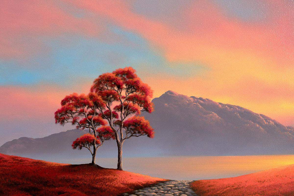 Scarlet Bay - SOLD by artist David Renshaw - Wyecliffe Galleries