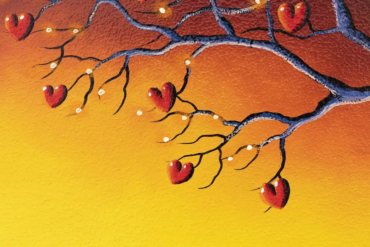 Scarlet Sunset - Original - SOLD by artist David Renshaw - Wyecliffe Galleries