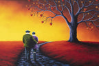 Scarlet Sunset - Original - SOLD by artist David Renshaw - Wyecliffe Galleries