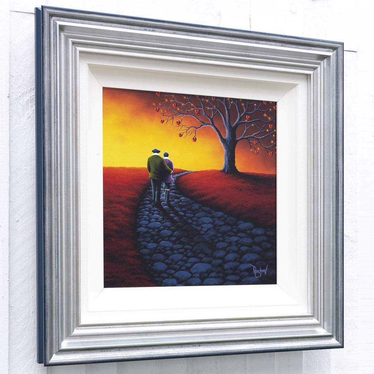 Scarlet Sunset - Original - SOLD by artist David Renshaw - Wyecliffe Galleries