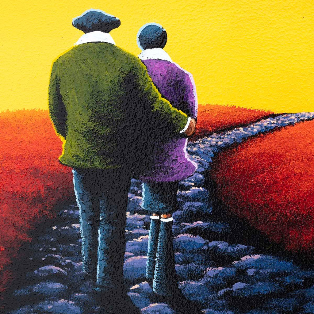 Scarlet Sunset - Original - SOLD by artist David Renshaw - Wyecliffe Galleries
