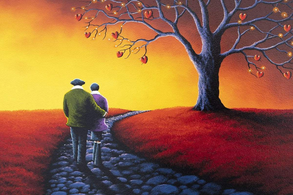 Scarlet Sunset - Original - SOLD by artist David Renshaw - Wyecliffe Galleries
