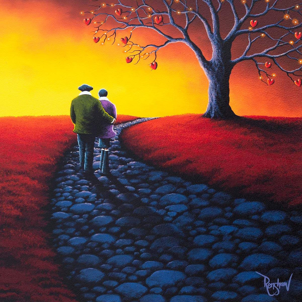 Scarlet Sunset - Original - SOLD by artist David Renshaw - Wyecliffe Galleries