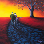 Scarlet Sunset - Original - SOLD by artist David Renshaw - Wyecliffe Galleries