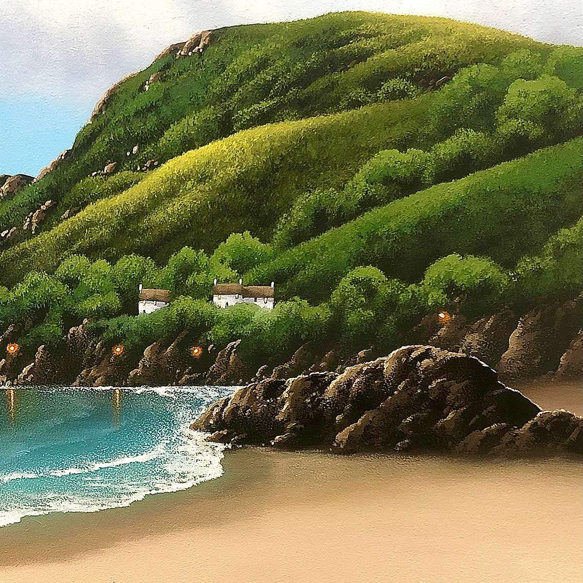 Seaside Lovers - Original - SOLD by artist David Renshaw - Wyecliffe Galleries