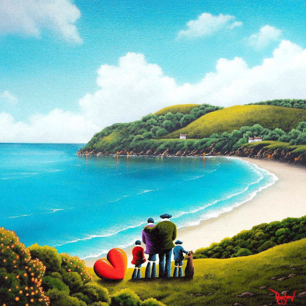 Seaside Memories - Original - SOLD by artist David Renshaw - Wyecliffe Galleries
