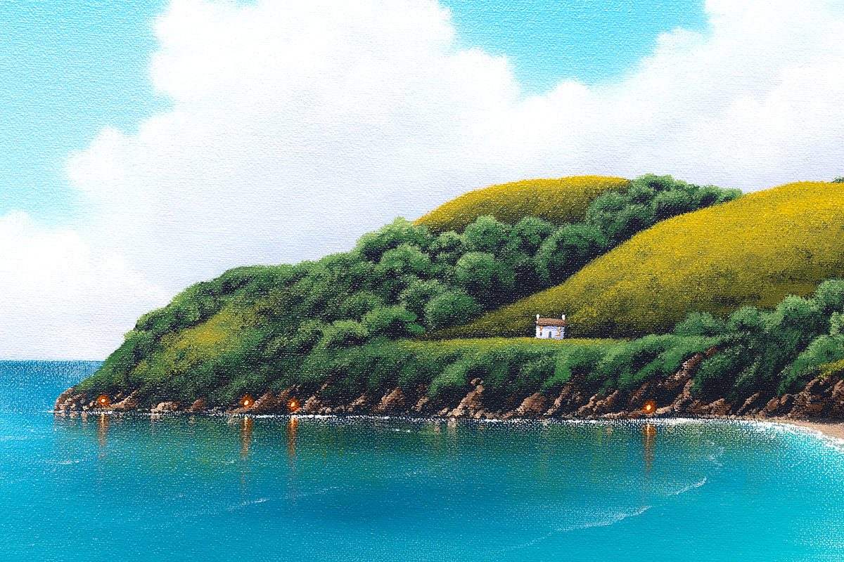 Seaside Memories - Original - SOLD by artist David Renshaw - Wyecliffe Galleries