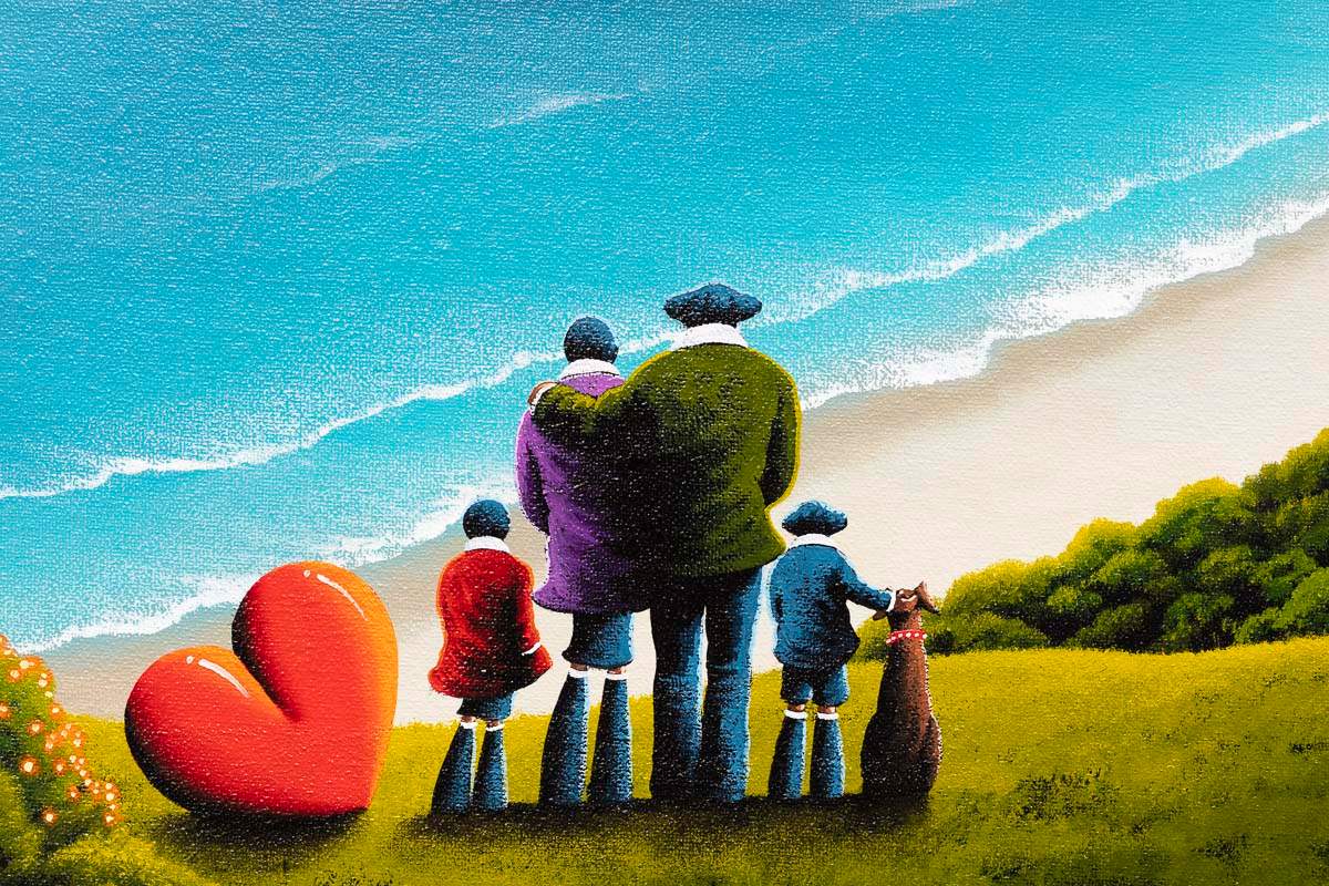 Seaside Memories - Original - SOLD by artist David Renshaw - Wyecliffe Galleries
