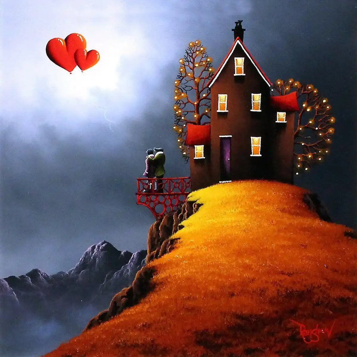 Sending Our Love - SOLD by artist David Renshaw - Wyecliffe Galleries