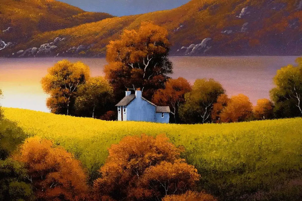 Shadows Lengthen - SOLD by artist David Renshaw - Wyecliffe Galleries