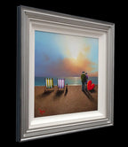Shingle Beach - SOLD by artist David Renshaw - Wyecliffe Galleries