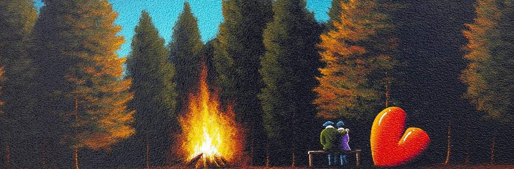 Sitting by the Fire - Original - SOLD by artist David Renshaw - Wyecliffe Galleries