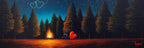 Sitting by the Fire - Original - SOLD by artist David Renshaw - Wyecliffe Galleries