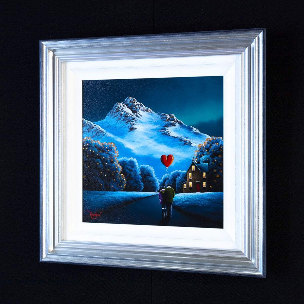 Snow Capped Mountains - Original David Renshaw Framed