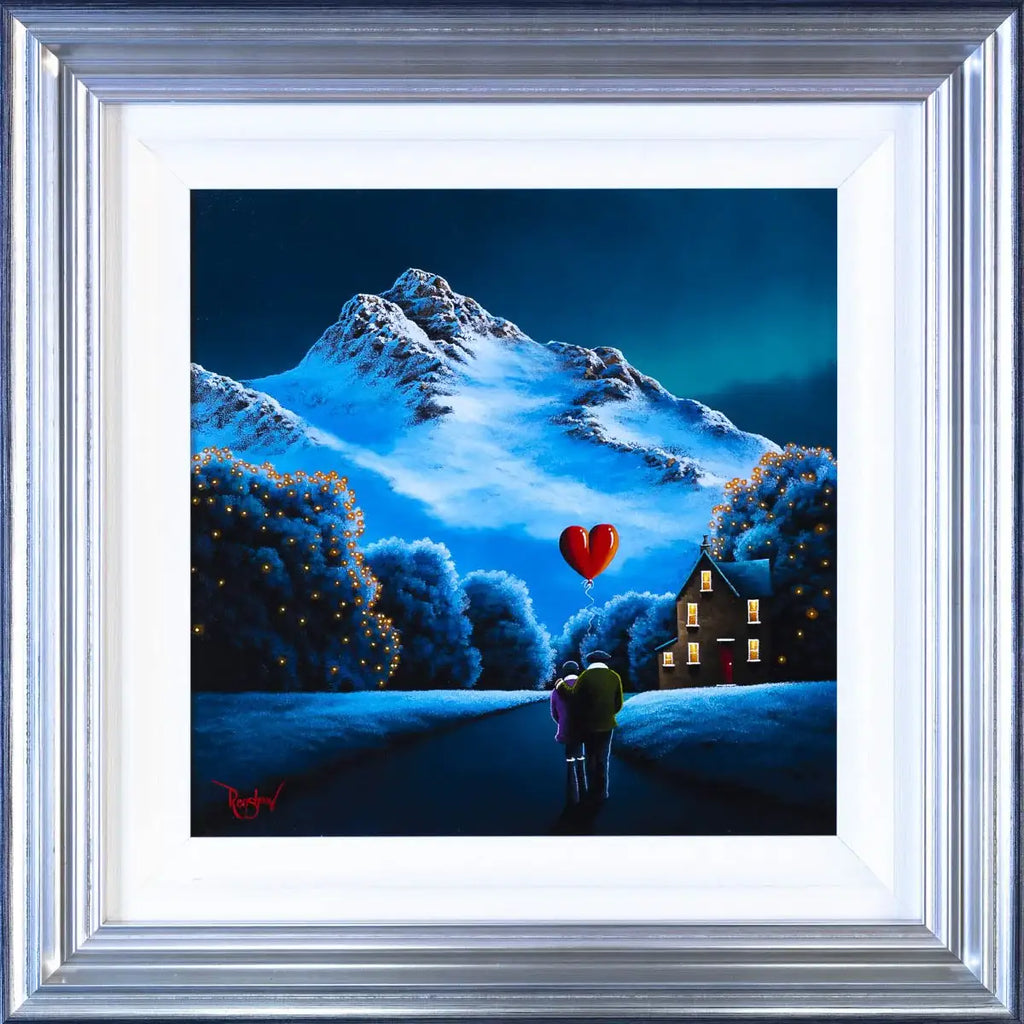 Snow Capped Mountains - Original - SOLD by artist David Renshaw - Wyecliffe Galleries