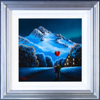 Snow Capped Mountains - Original - SOLD by artist David Renshaw - Wyecliffe Galleries