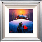 Snowy Fields - Original - SOLD by artist David Renshaw - Wyecliffe Galleries