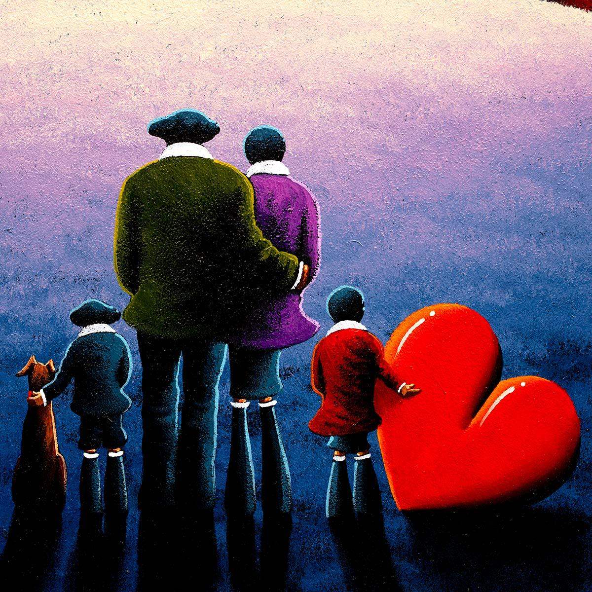 Snowy Fields - Original - SOLD by artist David Renshaw - Wyecliffe Galleries