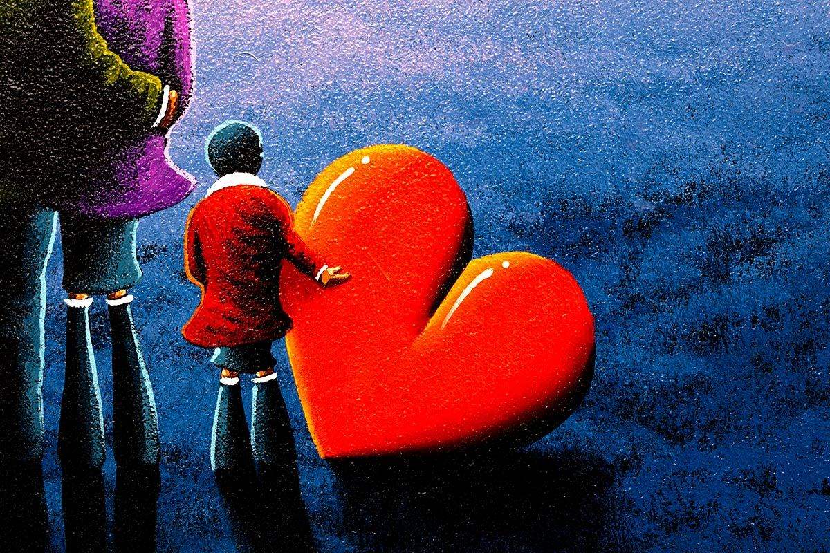 Snowy Fields - Original - SOLD by artist David Renshaw - Wyecliffe Galleries