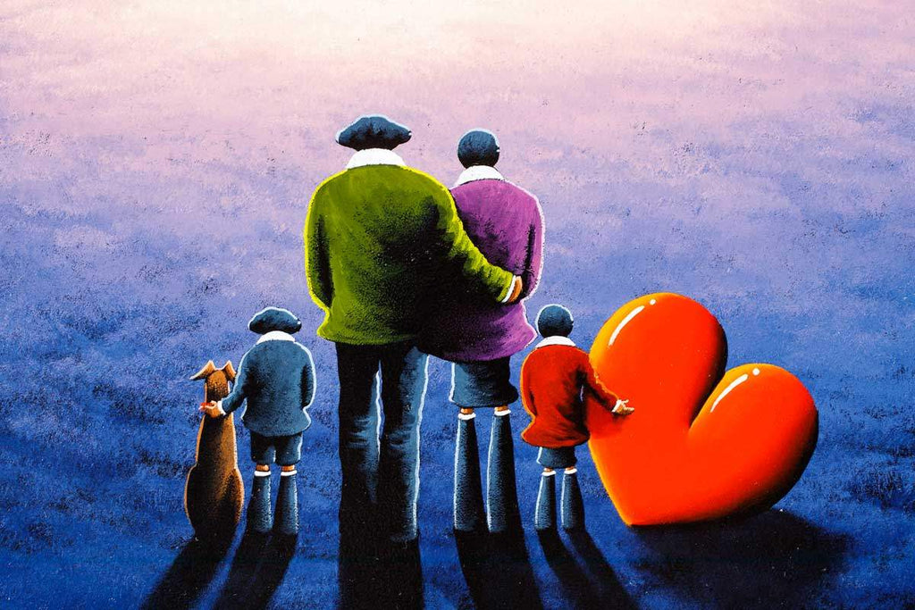 Snowy Fields - Original - SOLD by artist David Renshaw - Wyecliffe Galleries