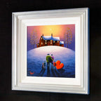 Snowy Fields - Original - SOLD by artist David Renshaw - Wyecliffe Galleries