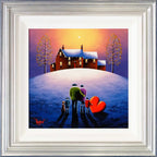 Snowy Fields - Original - SOLD by artist David Renshaw - Wyecliffe Galleries