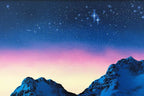 Snowy Hills - Original - SOLD by artist David Renshaw - Wyecliffe Galleries