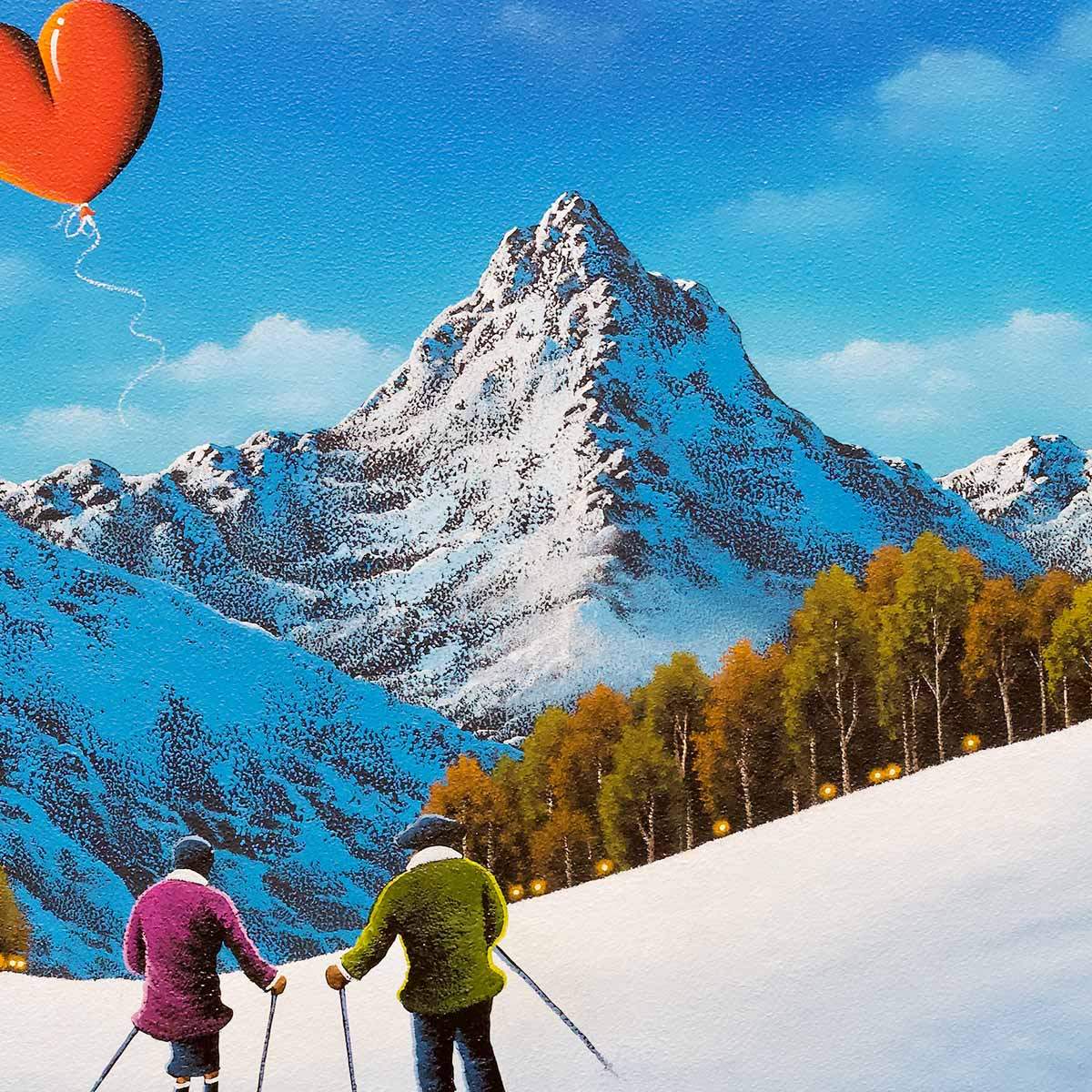 Snowy Memories - Original SOLD by artist David Renshaw - Wyecliffe Galleries