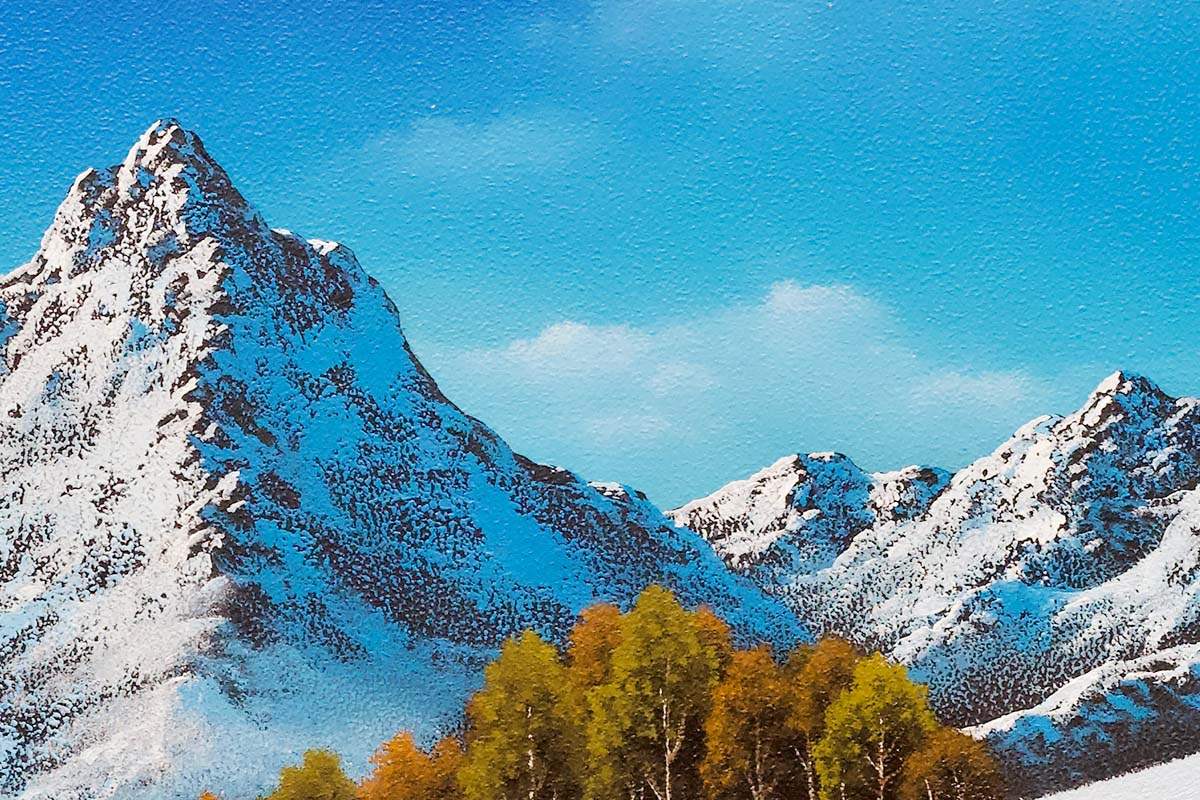 Snowy Memories - Original SOLD by artist David Renshaw - Wyecliffe Galleries