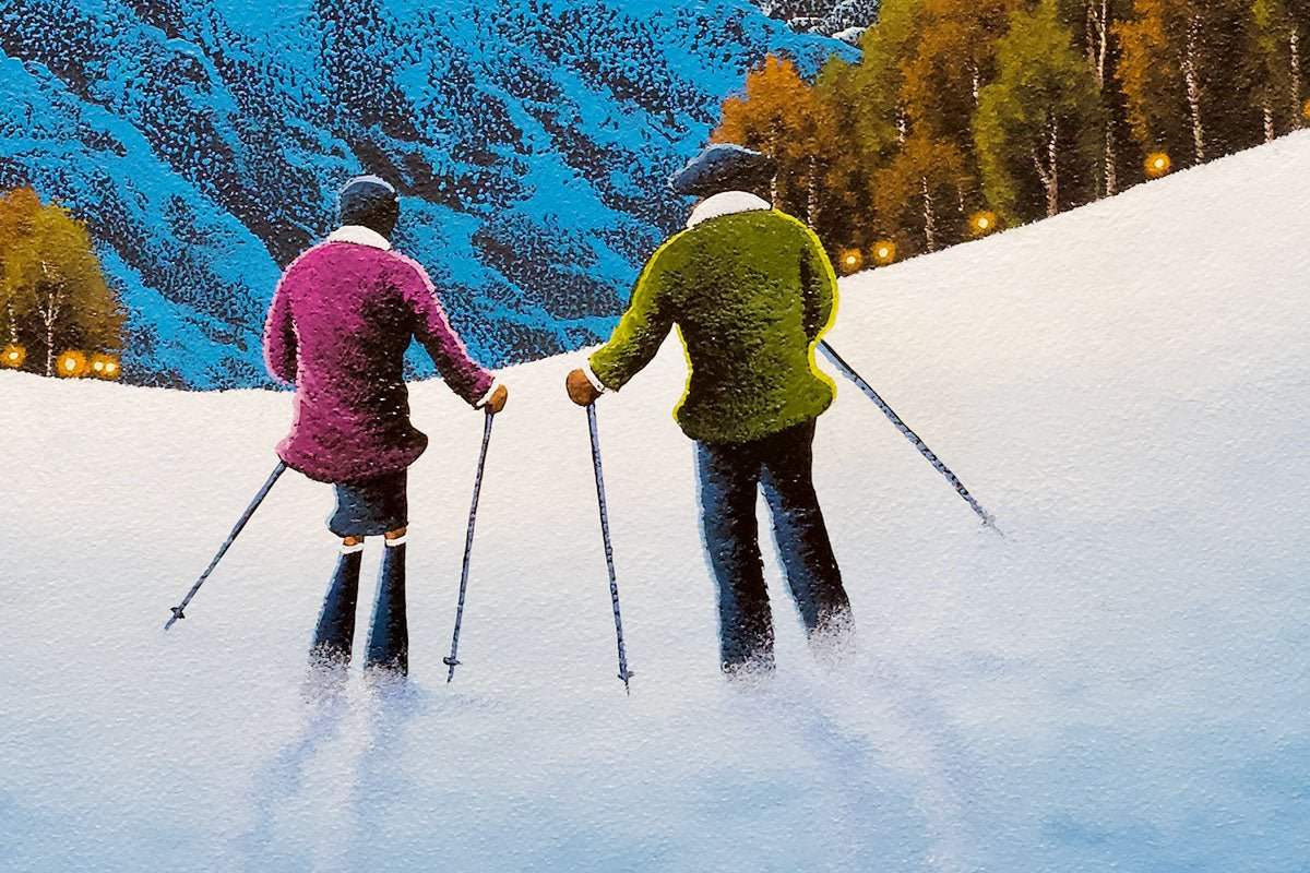 Snowy Memories - Original SOLD by artist David Renshaw - Wyecliffe Galleries