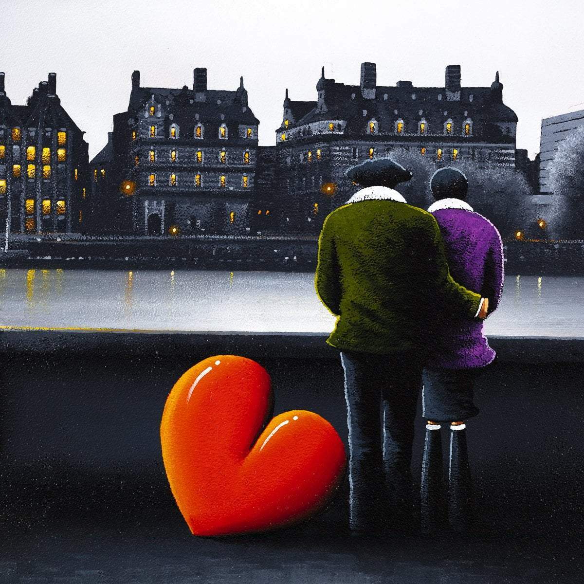 Southbank Dreaming - Original - SOLD by artist David Renshaw - Wyecliffe Galleries