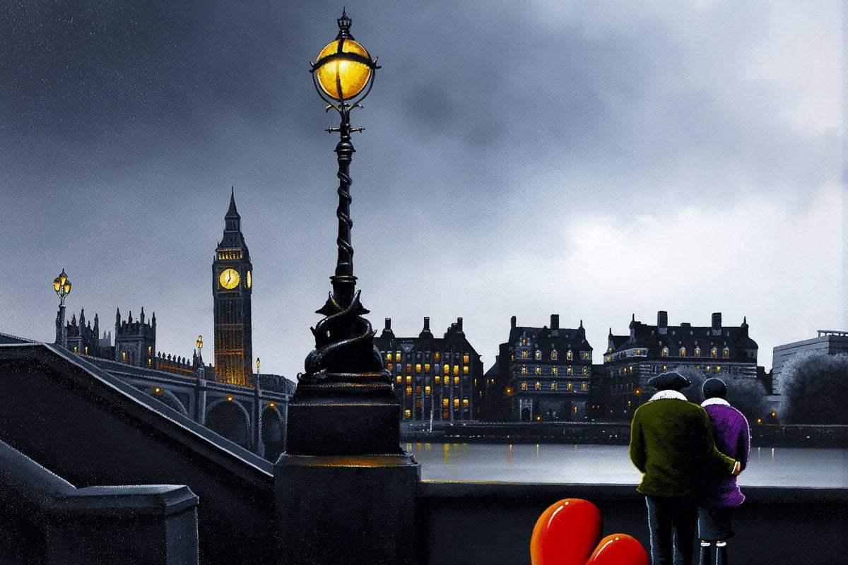 Southbank Dreaming - Original - SOLD by artist David Renshaw - Wyecliffe Galleries