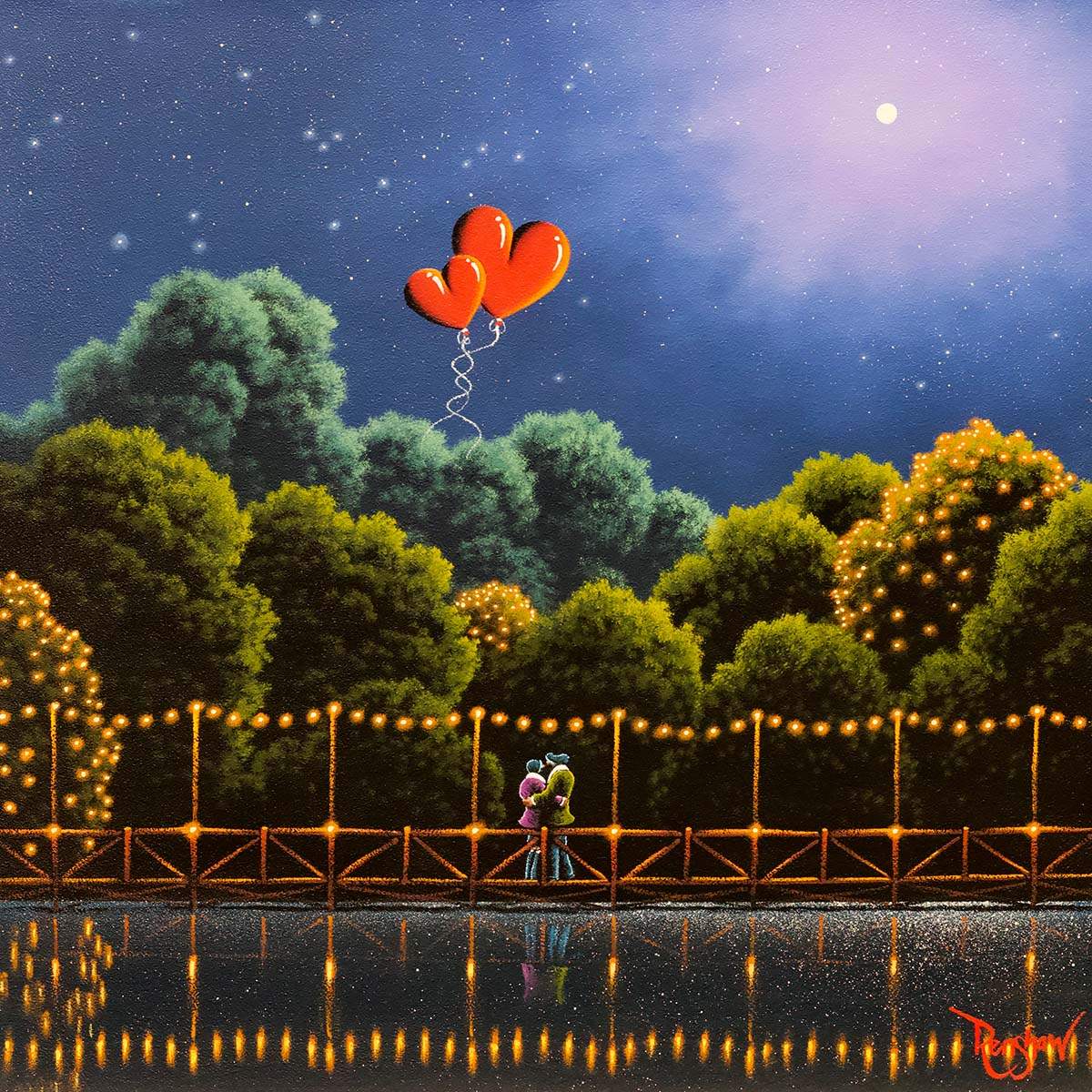 Stand By Me - Original - SOLD by artist David Renshaw - Wyecliffe Galleries