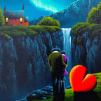 Star Crossed - Original - SOLD by artist David Renshaw - Wyecliffe Galleries
