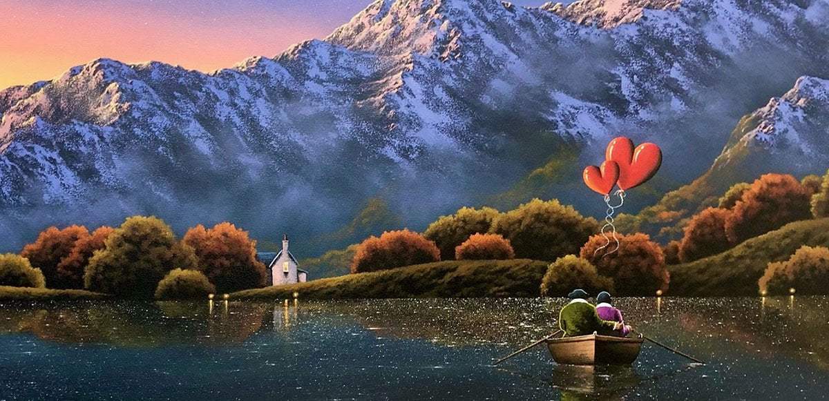 Stargazing With You - Original - SOLD by artist David Renshaw - Wyecliffe Galleries