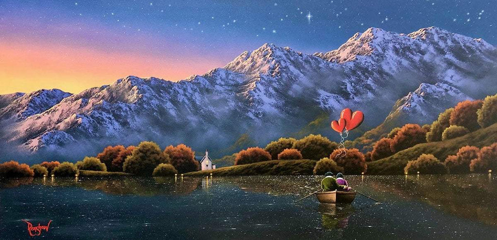 Stargazing With You - Original - SOLD by artist David Renshaw - Wyecliffe Galleries