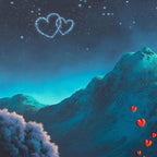 Starlit Sky - Original - SOLD by artist David Renshaw - Wyecliffe Galleries