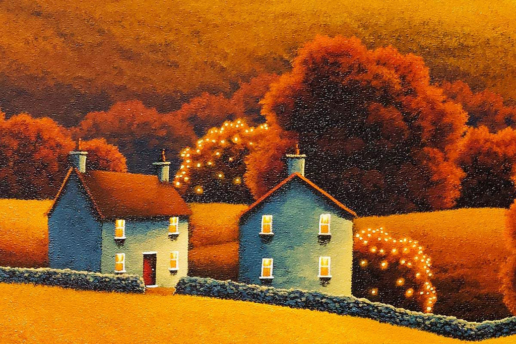 Starstruck Lovers - Original SOLD by artist David Renshaw - Wyecliffe Galleries