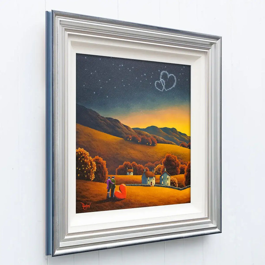 Starstruck Lovers - Original SOLD by artist David Renshaw - Wyecliffe Galleries