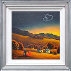 Starstruck Lovers - Original SOLD by artist David Renshaw - Wyecliffe Galleries