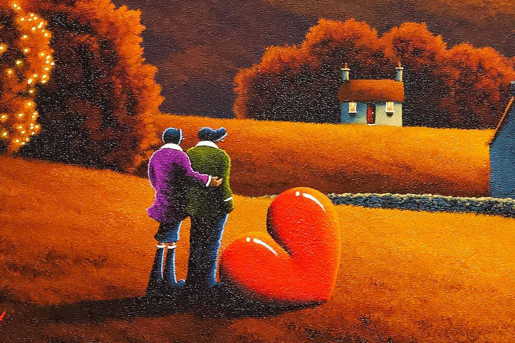 Starstruck Lovers - Original SOLD by artist David Renshaw - Wyecliffe Galleries