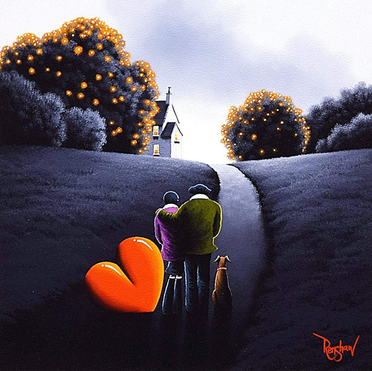 Stay with Me - Original - SOLD by artist David Renshaw - Wyecliffe Galleries