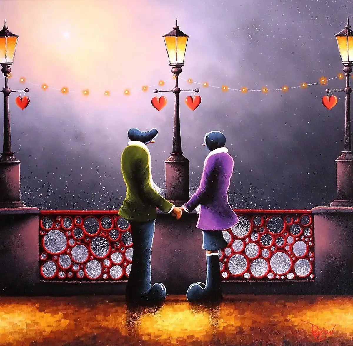 Stormy Seas - SOLD by artist David Renshaw - Wyecliffe Galleries