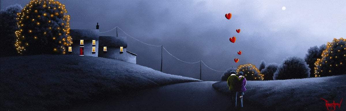 Strolling Home - Original - SOLD by artist David Renshaw - Wyecliffe Galleries