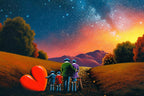 Strolling Under The Stars - Original - SOLD by artist David Renshaw - Wyecliffe Galleries