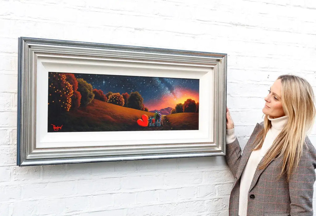 Strolling Under The Stars - Original - SOLD by artist David Renshaw - Wyecliffe Galleries