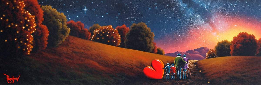 Strolling Under The Stars - Original - SOLD by artist David Renshaw - Wyecliffe Galleries