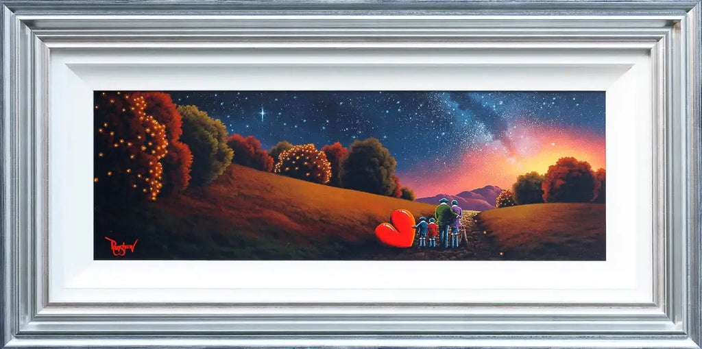 Strolling Under The Stars - Original - SOLD by artist David Renshaw - Wyecliffe Galleries