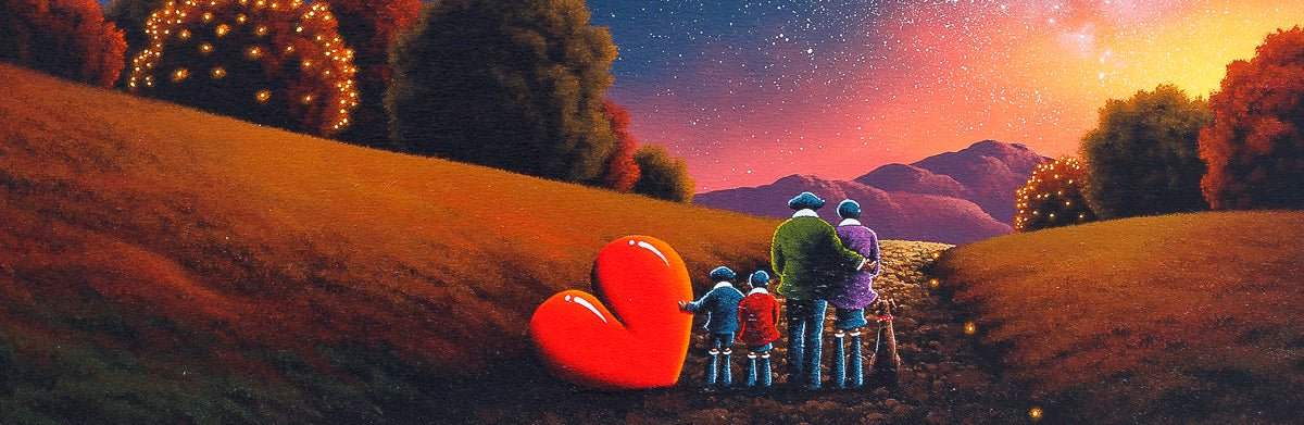 Strolling Under The Stars - Original - SOLD by artist David Renshaw - Wyecliffe Galleries